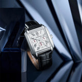 PATTOUS Square Dial Men's Watch – Versatile White Face, Multifunction Quartz, Sport Casual Style