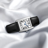 PATTOUS Ultra-Thin Square Quartz Women's Watch | Minimalist White Dial  | 50M Waterproof | Premium Business Dress Watch | Perfect Gift for Her